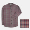 ZR Black & Red Check Grey Casual Shirt 4687