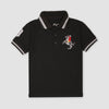 GRDN Napoleon Black Polo with White Collar Line 2320