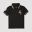 GRDN Napoleon Black Polo with White Collar Line 2320