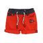 OM Zebra Cord Contrast Belt Rose Red Shorts 1694