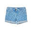 Du Pr Apple Printed Girls Denim Shorts 1404