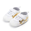 Valen Golden Side Design Girls White Shoes 2115