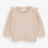 ZR Light Tea Pink Shoulder Bow Sweatshirt 939