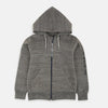 TAO Keep It Up Textured Grey Zipper Hoodie 2435