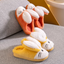 Rabbit Ears Fluffy Warm Yellow Slippers 8157