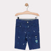 SM Shark Embroidered Blue Shorts 1382