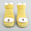 XB Cute Bear Face Mustard Socks Booties 2729