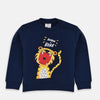 ZR Born To Roar Tiger Navy Blue Sweatshirt 3123