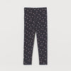 HM All Over Heart Printed Dark Grey Legging 7167