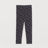 HM All Over Heart Printed Dark Grey Legging 7167
