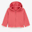 ZR Pink Frill Bottom Terry Zipper Hoodie 14530