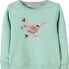 5.10.15 Lovely Aqua Bird Sweatshirt 862