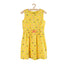 51015 Birds Printed Yellow Frock 3554