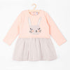 5.10.15 Bunny Face Light Pink Dress With Tulle Frill 810