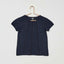 KB Front Lace Style Shoulder Navy Blue Top 4110