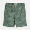 FRK Leaves & Birds Print Olive Shorts 4011