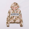 TRN Camouflage Adventure Heart Girl Hoodie 2931