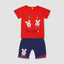 Yougi Applique Red Bunny Double Face 2 Piece Set 2266