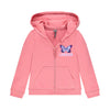 Orches Zipped Hooded Jacket Pink