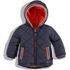 BBL Orange Contrast Blue Puffer Jacket 2832
