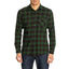 QS Men's Yardbite Buffalo Long Sleeve Green Plaid Shirt
