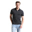 GAP Stripe Pique Polo Shirt Black (Label Removed)
