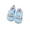 KMR Baby Elastic Blue Check Baby Shoes 7942