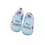 KMR Baby Elastic Blue Check Baby Shoes 7942