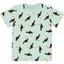ZM Toco Bird Print Green 2 Piece Shorts Set 10966