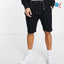 SS Pique Black Shorts 10091