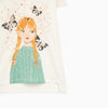 ZR Girls Glitter Butterfly Off-White Top