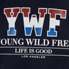 Bershka Navy Blue YWF Men Sweatshirt 5103