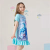Night Glow Disney Frozen Sky Blue Frock 9699
