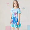 Night Glow Disney Frozen Sky Blue Frock 9699