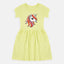 B.X Unicorn Lemon Yellow Pocket Frock 7538