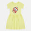B.X Unicorn Lemon Yellow Pocket Frock 7538