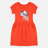 B.X Kitty Magic Dreams Orange Pocket Frock 7531
