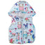 Y5 Animal & Birds Voices Sleeveless Hooded Soft Blue Puffer Jacket 7663