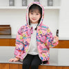 LD All Over Things Happens Full Sleeves Tea Pink Puffer Jacket 8339