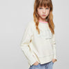 MNG Ecru Cutie Sweatshirt for Girls