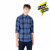SP Field Navy Blue Check Shirt 8856