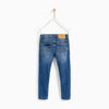 ZR Denim Slim Fit Five Pocket Mid Blue