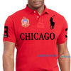 Men Big Pony Chicago Red Polo 6116