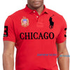 Men Big Pony Chicago Red Polo 6116