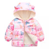 LD Alphabets Pink Puffer Jacket 8243