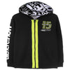 L&S 15 Sport Black Zipper Hoodie 654