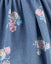 OSH Denim Look Floral Print Cotton Blue Frock 9707