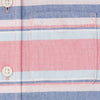 PLC Blue White Pink Stripe Half Sleeves Casual Shirt 7104
