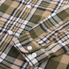 ZR Men Slimfit Light Green Check Shirt 973