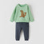 ZR Sea Seal Apple Green Sweat With Navy Trouser 7576